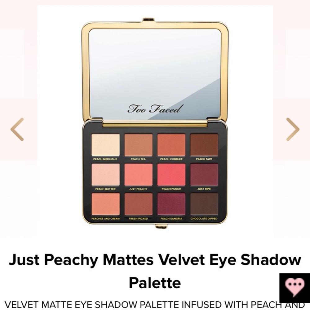Too Faced Just Peachy Mattes Eye Shadow Palette